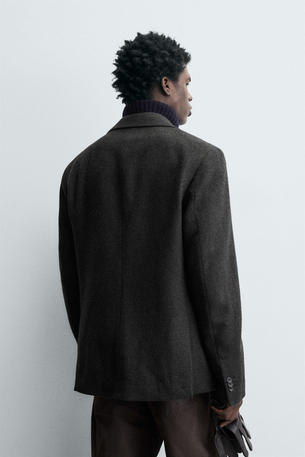 HERRINGBONE TEXTURED BLAZER - Zara фото 3