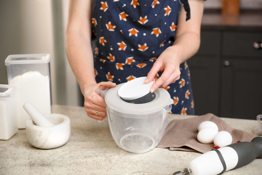 Емкость для миксера мерная ХЕЛЬСИНКИ с крышкой 1,9 л пепельный жемчуг PT111010024