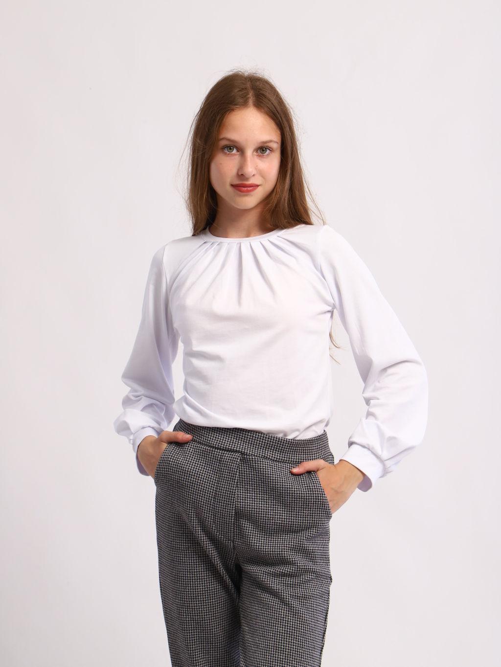 Лонгслив Амелия белый - Ладошки фото 3