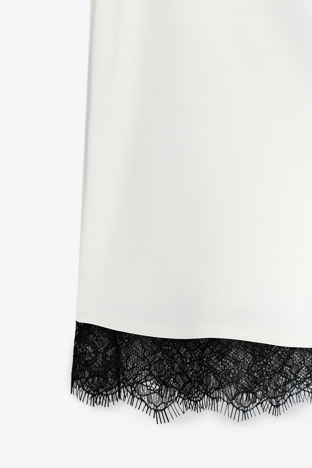 SATIN HALTER TOP WITH LACE - Zara фото 13