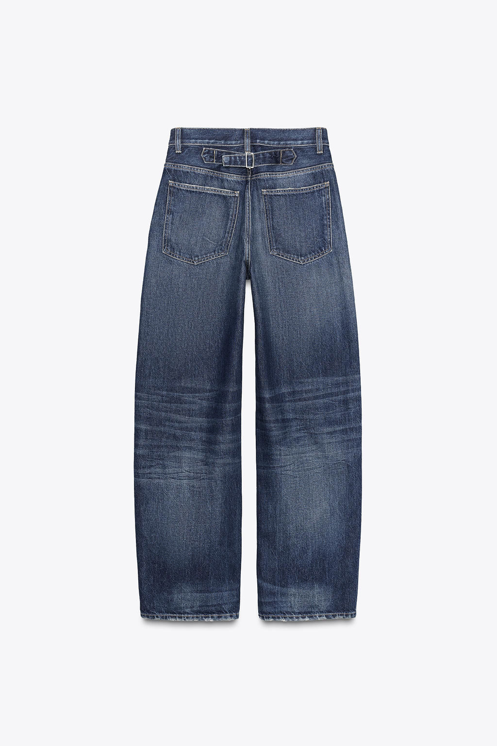 TRF STRAIGHT WIDE HIGH-WAIST JEANS - Zara фото 9