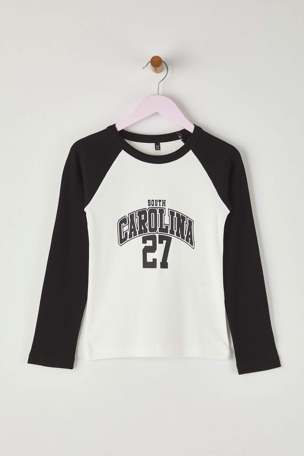 Siyah-K?rm?z? 2li Pamuklu Slogan Bask?l? Regular K?z Cocuk Orme T-Shirt TKDAW26TS00008 - Trendyolmilla фото 5