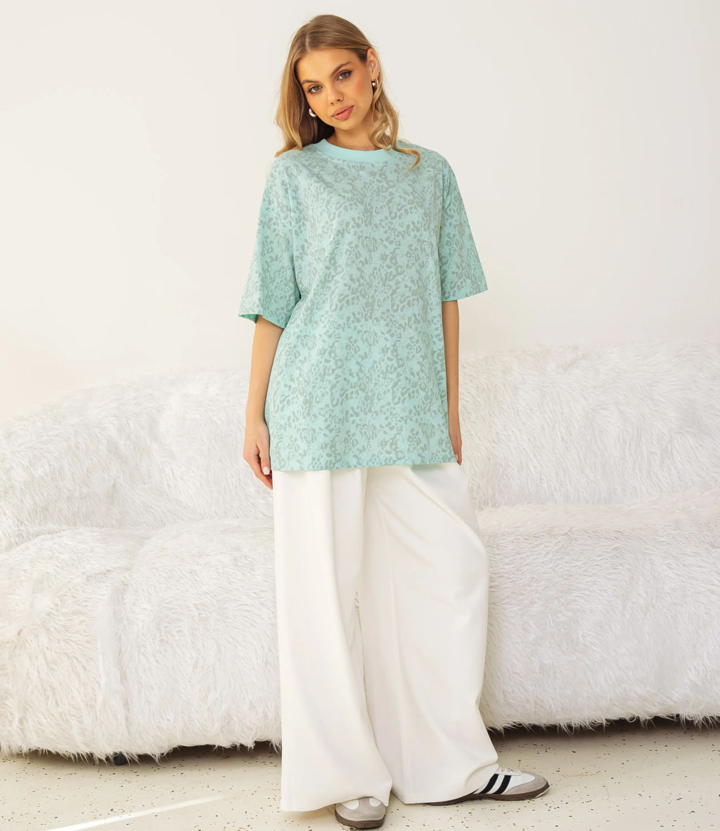 Футболка #КТ1200, мята - Dommod фото 4