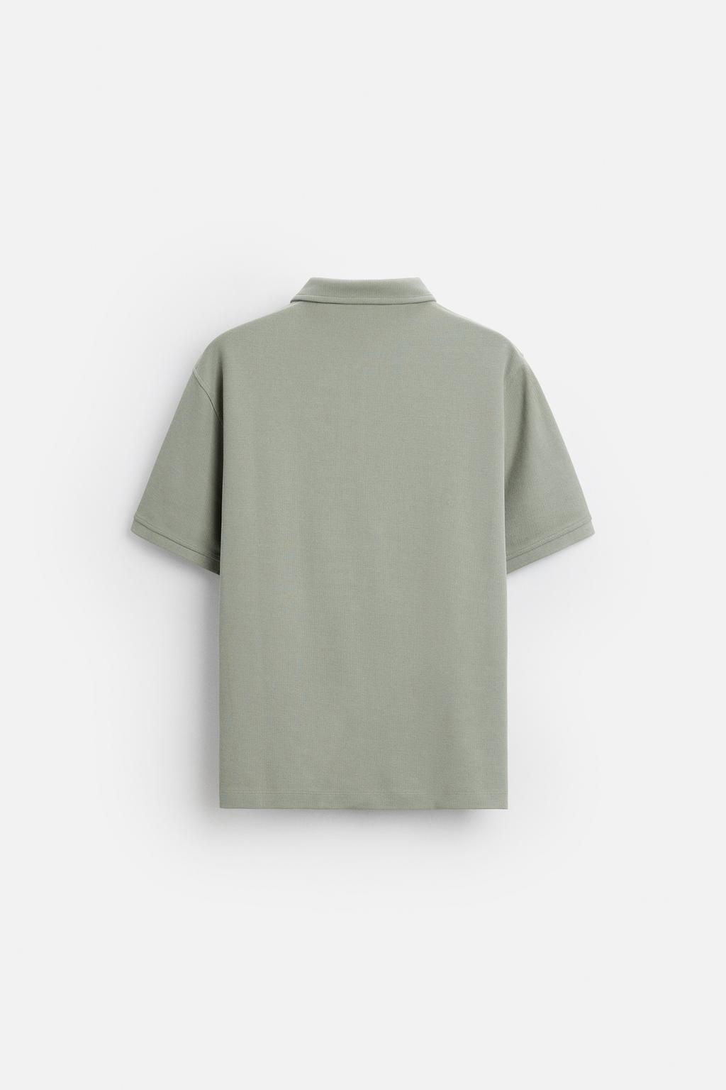 TEXTURED POLO SHIRT - Zara фото 37