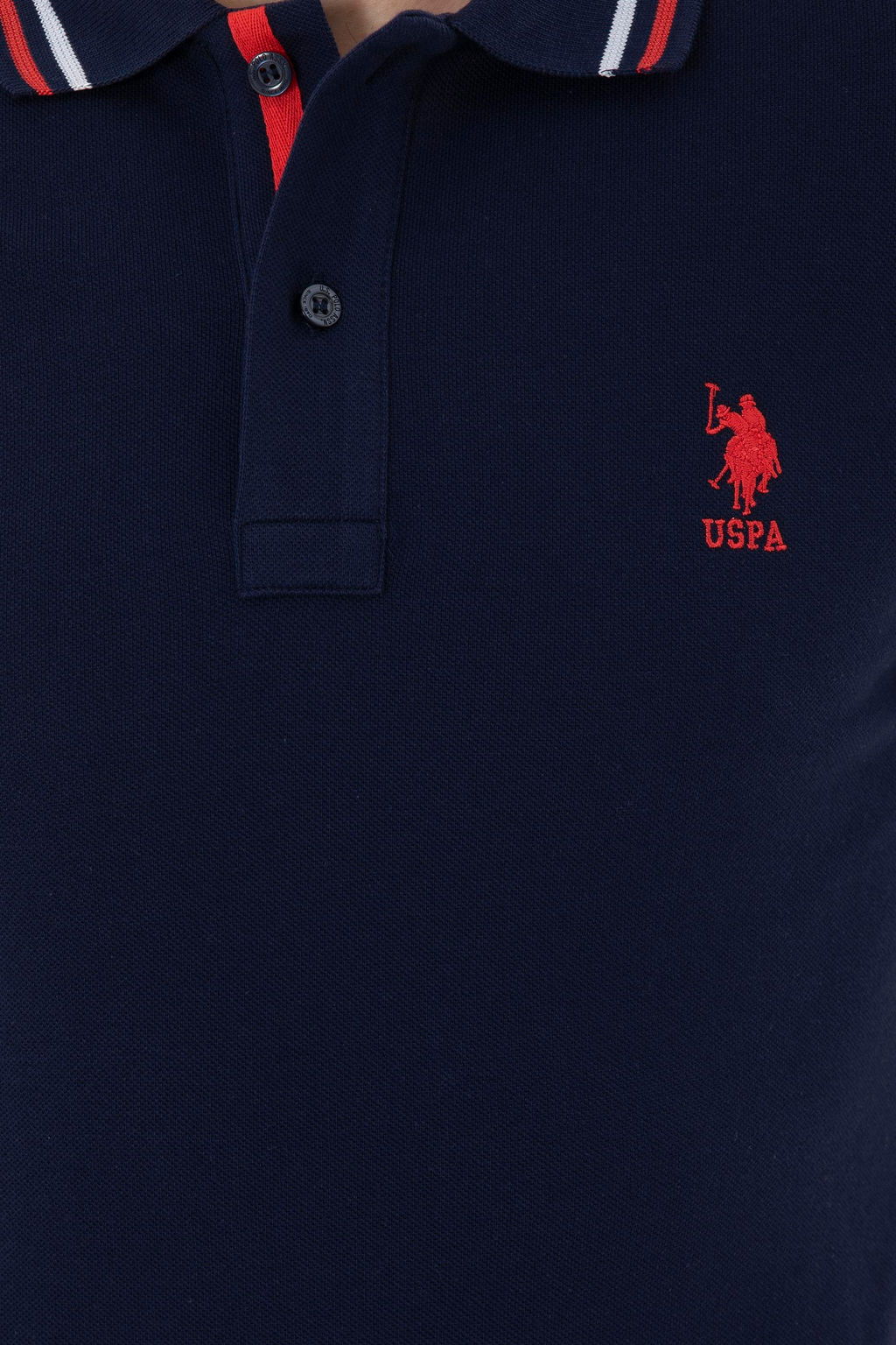 Футболка мужская U.S. Polo Assn темно-синяя хлопок  фото 14
