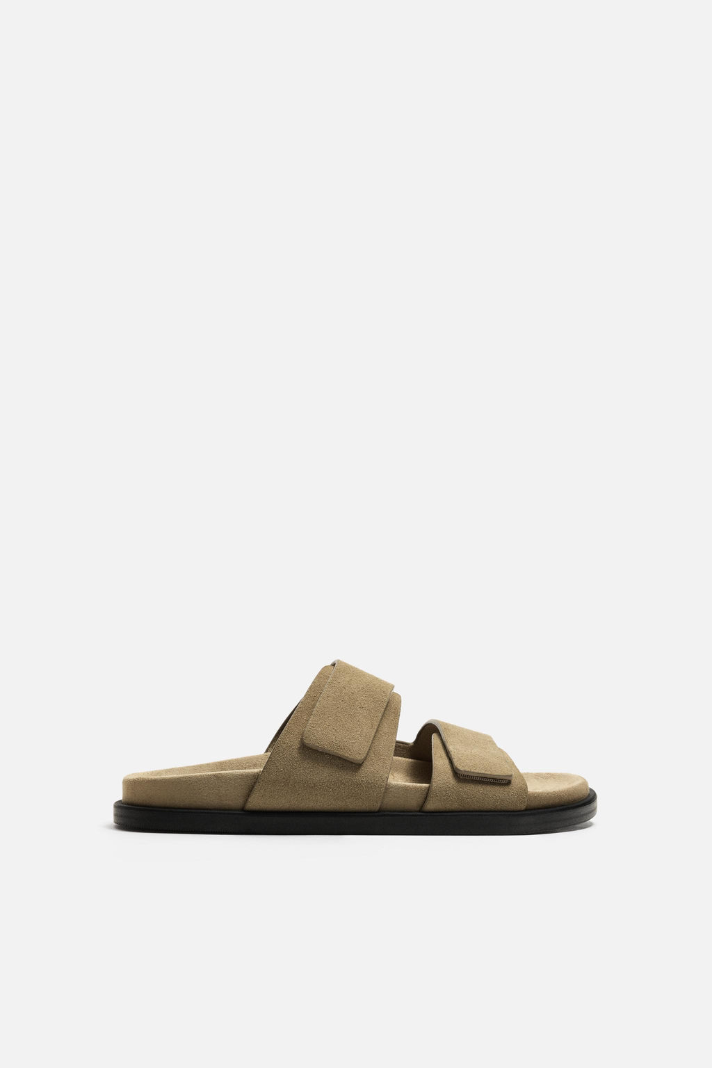 DOUBLE STRAP LEATHER SANDALS - Zara фото 5