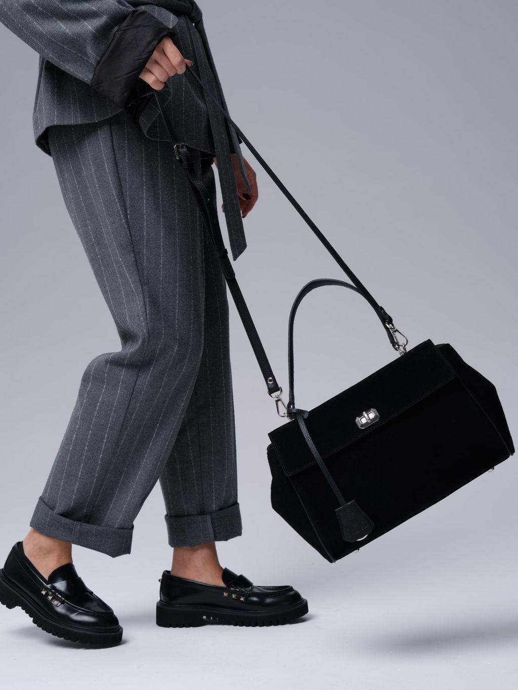 Замшевая сумка Nadi DBR 31356 черный фото 6