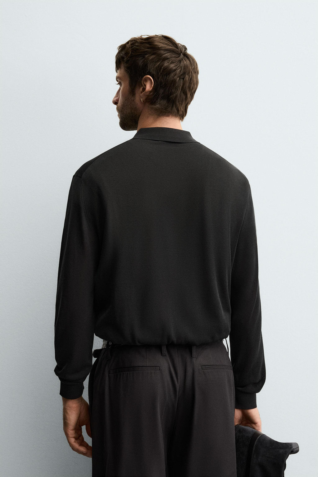 KNIT COTTON-SILK POLO SHIRT - Zara фото 3