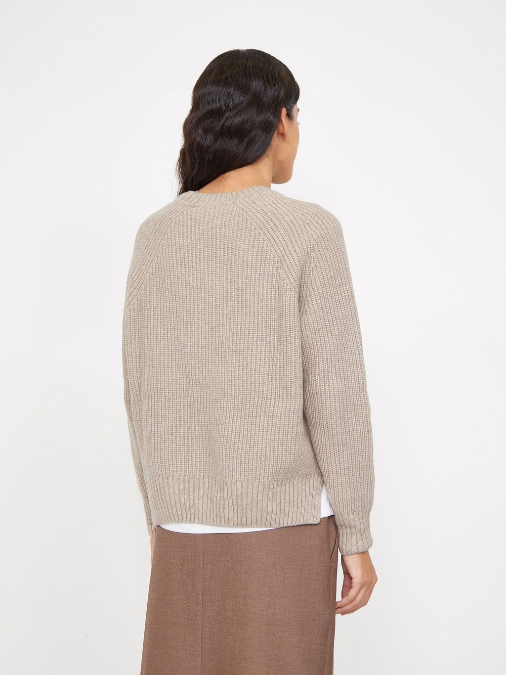 Джемпер с разрезами по бокам B2890/cammello - Emka фото 5