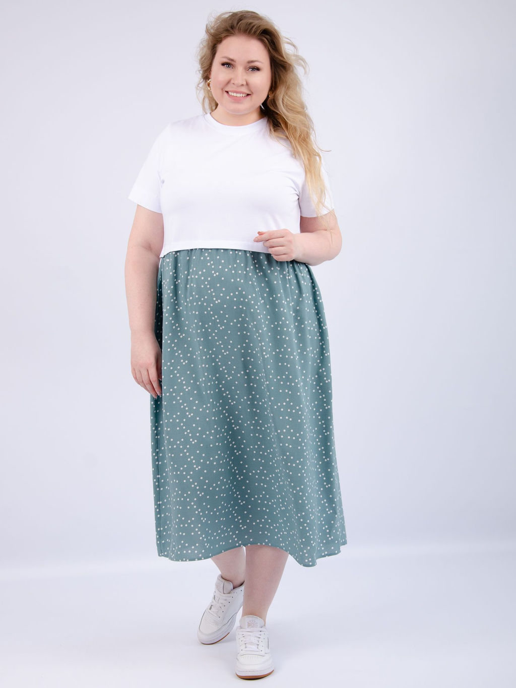 Платье Виттория, вискоза/кулирка До 60 размера - Малина фото 81