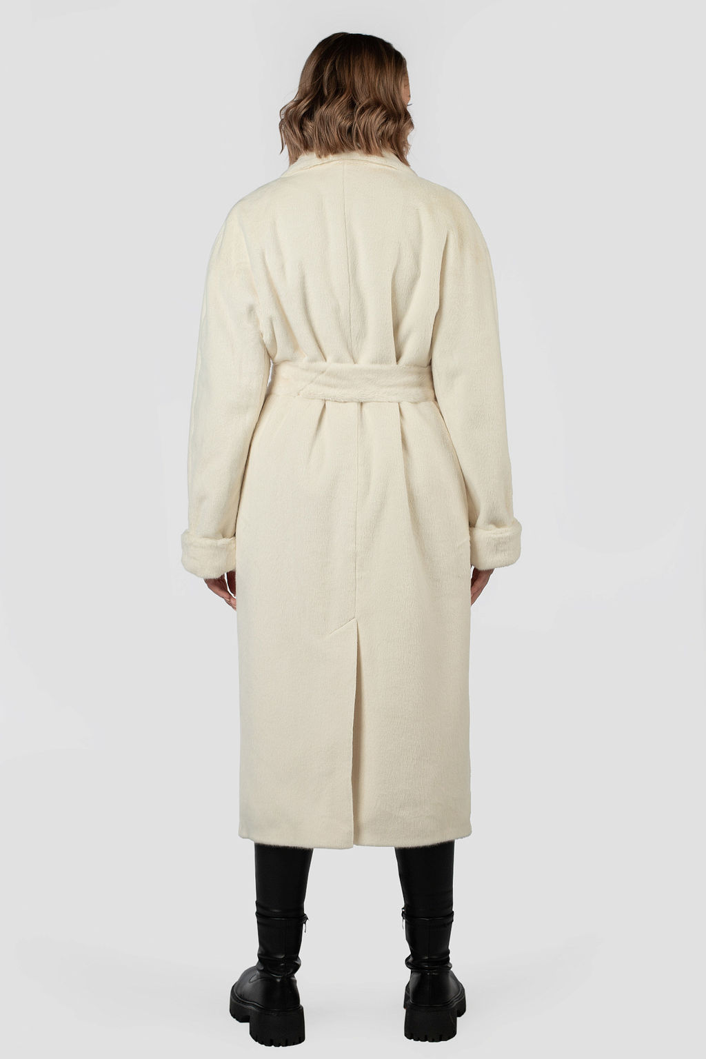 01-12078 Пальто женское демисезонное (пояс) - El podio фото 4