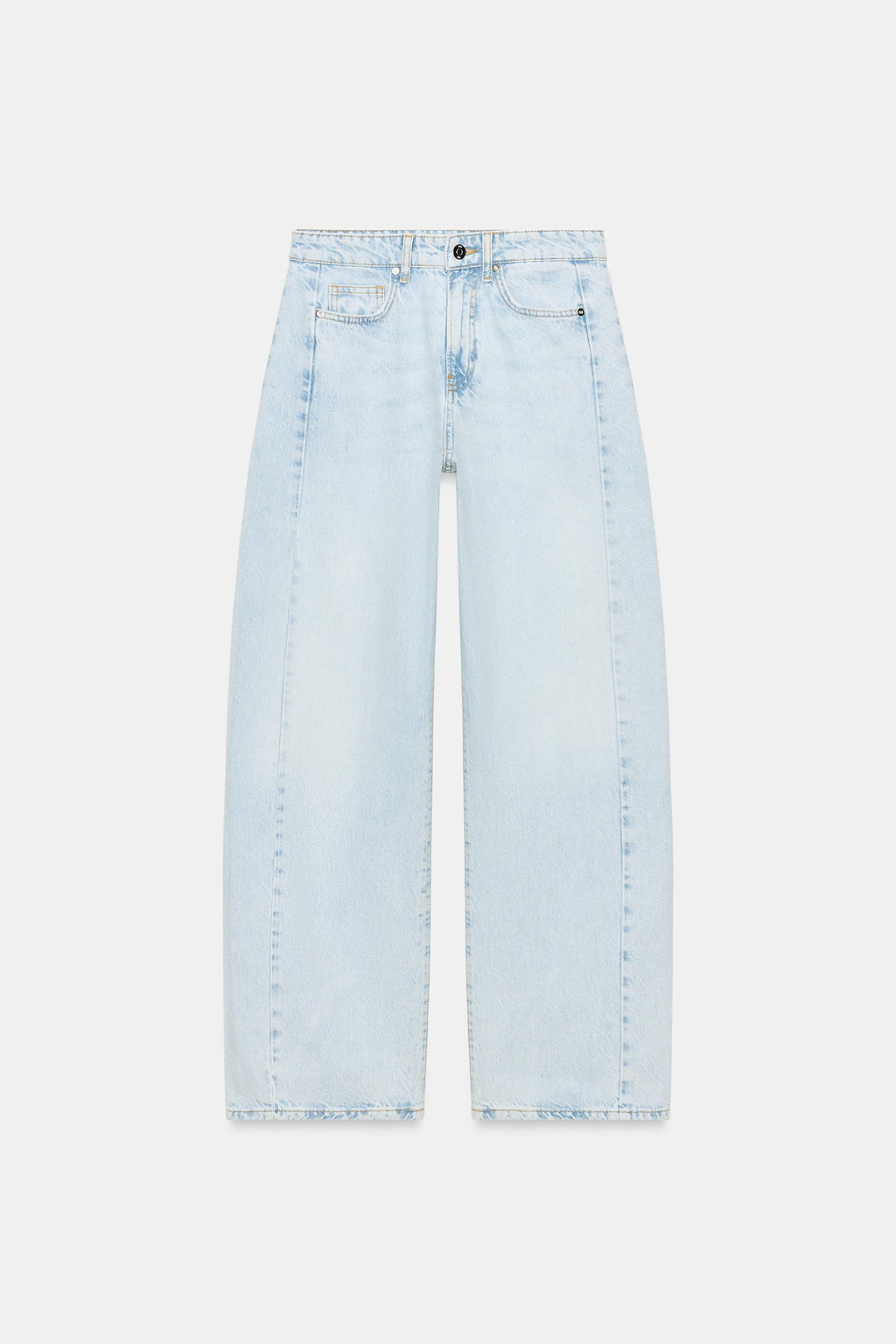 JEANS Z1975 BARREL TIRO ALTO / Azul claro - Zara фото 10