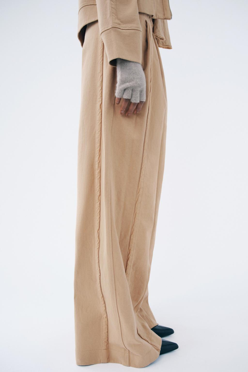 FADED PLUSH TROUSERS - Zara фото 5