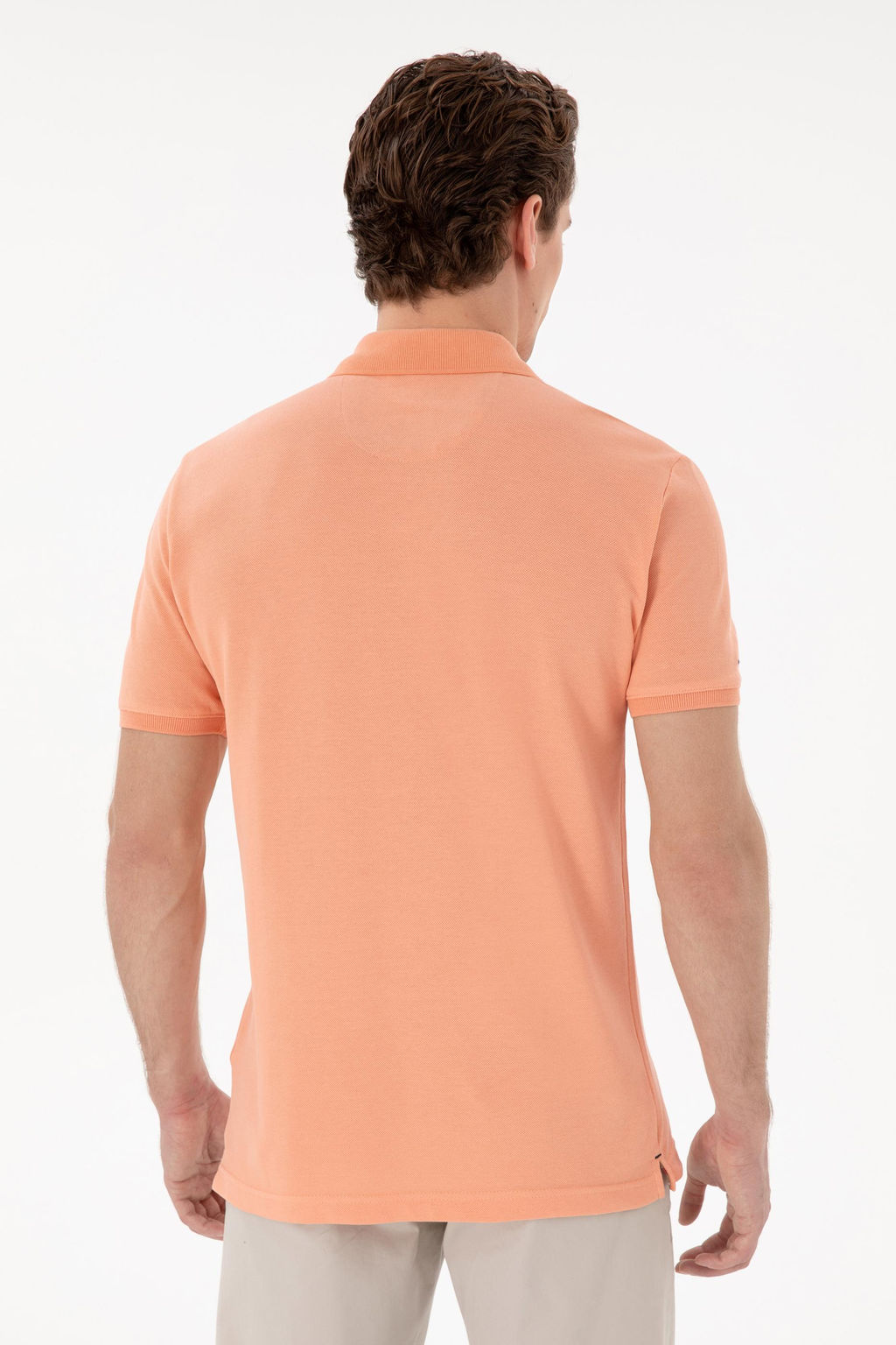 Erkek Slim Fit Polo Yaka A__k Mavi Basic Ti__rt Sepette S_rpriz _ndirim - U.s. polo assn фото 5