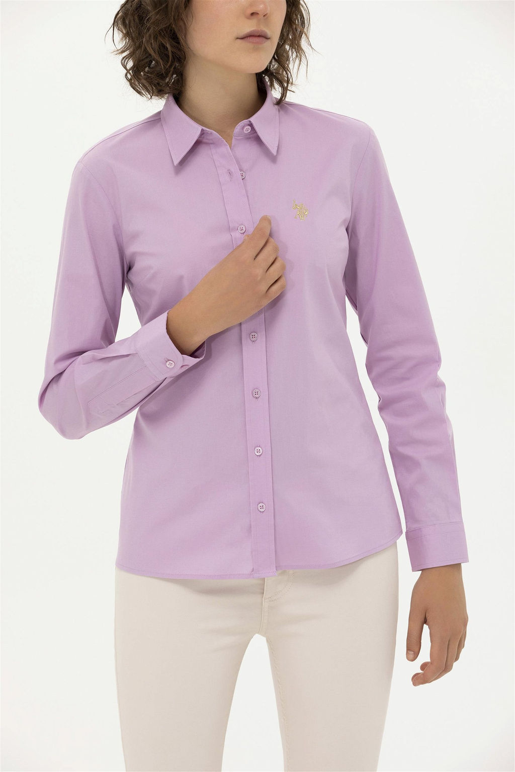 Женская базовая рубашка с длинным рукавом - U.s. polo assn фото 13