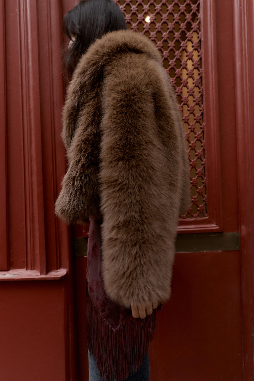 SHORT FAUX FUR COAT - Zara фото 11