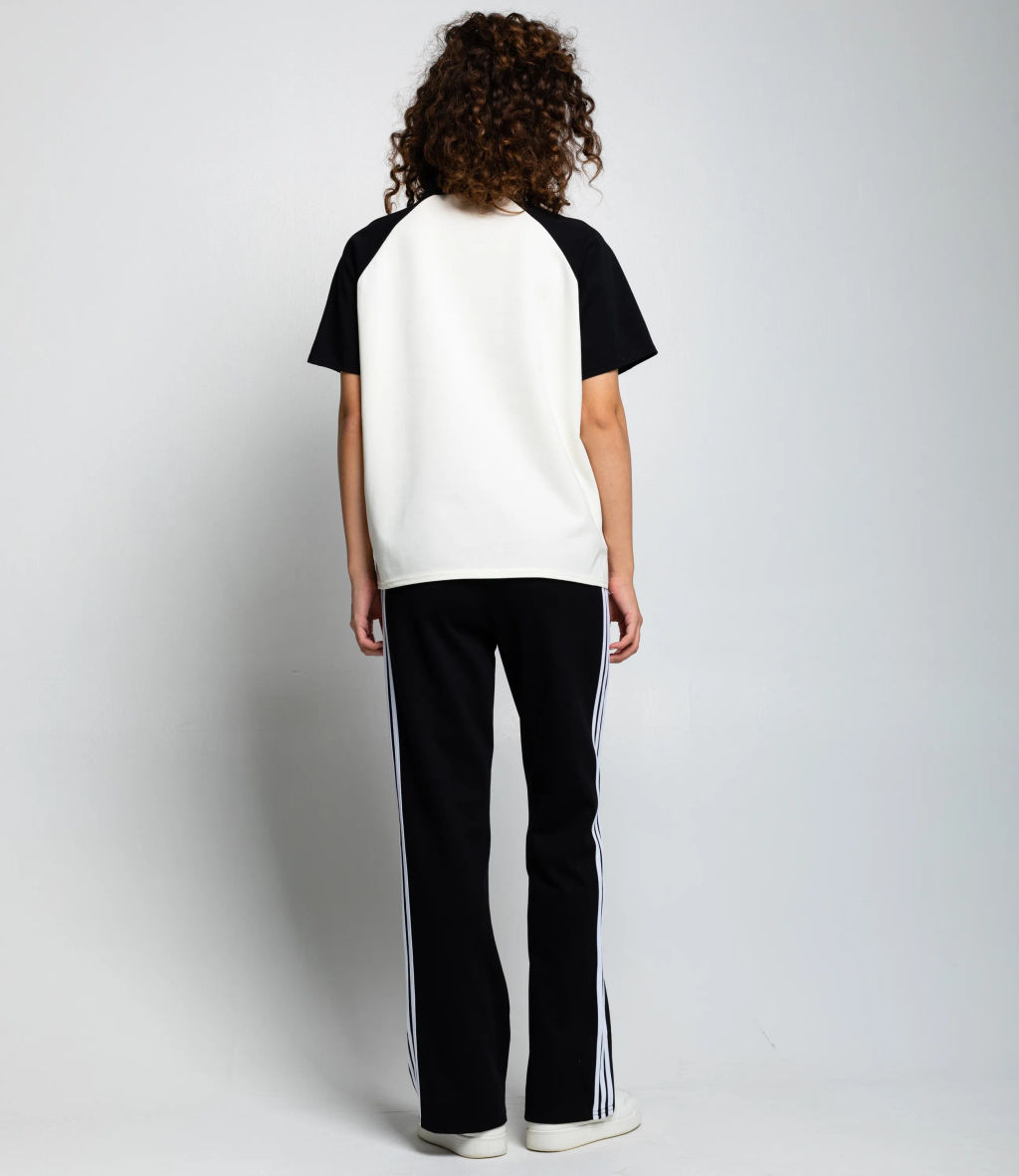 Спортивный костюм #КТ6605 (3), чёрный, кремовый - Dommod фото 4