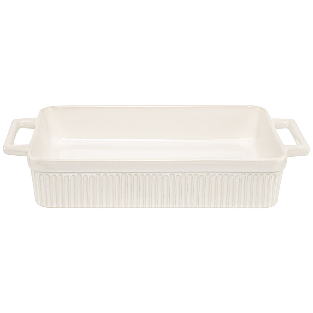 Форма для запекания 2,5 л 37*21.8*6.2 см "Традиция" прямоугольная молочная белый