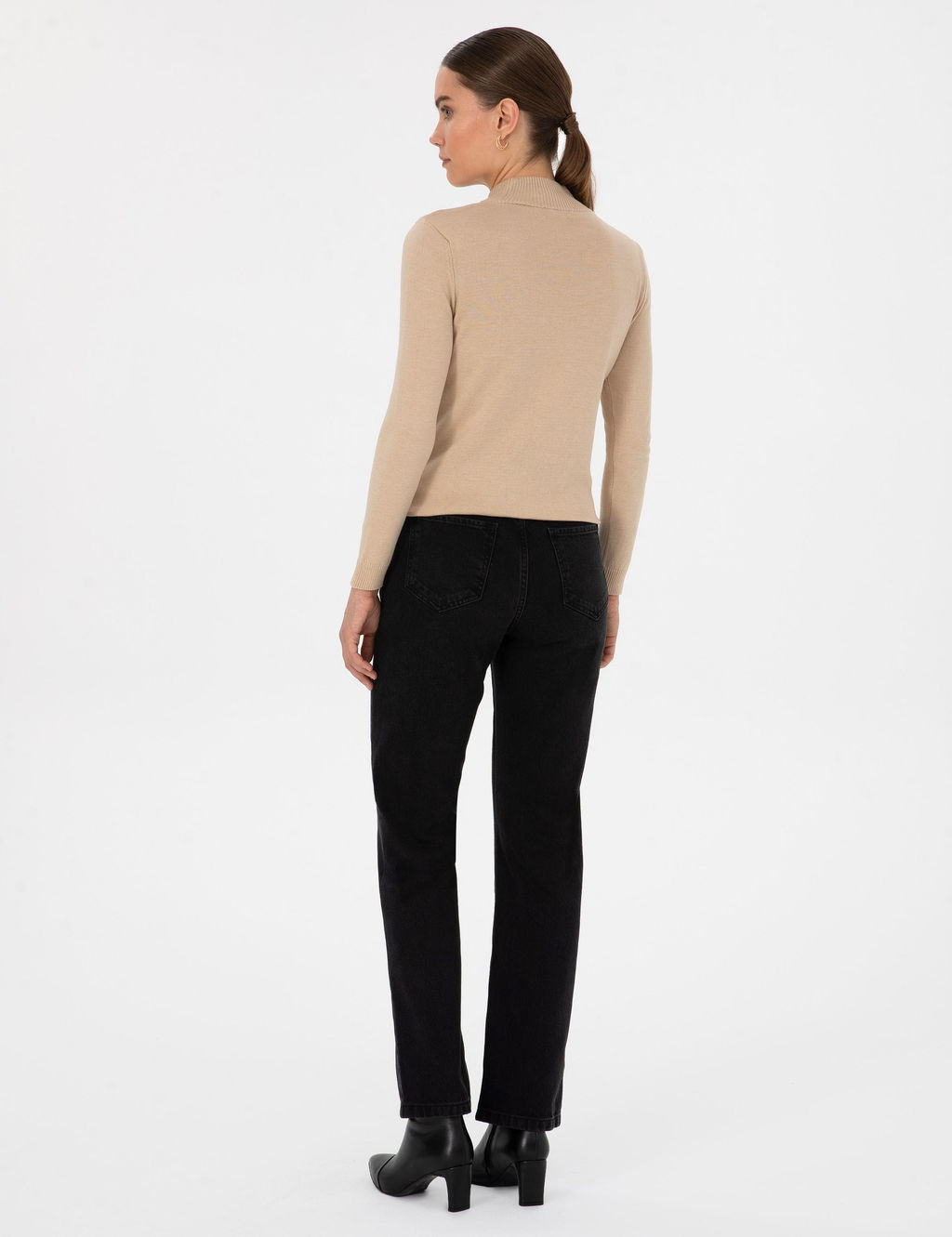 Siyah Straight Fit Jean Pantolon - Pierre cardin фото 4