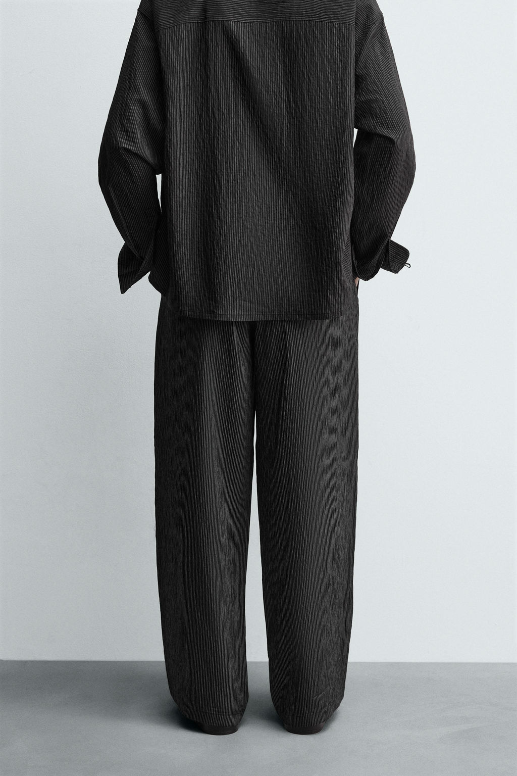 STRIPED FLOWING TROUSERS - Zara фото 3