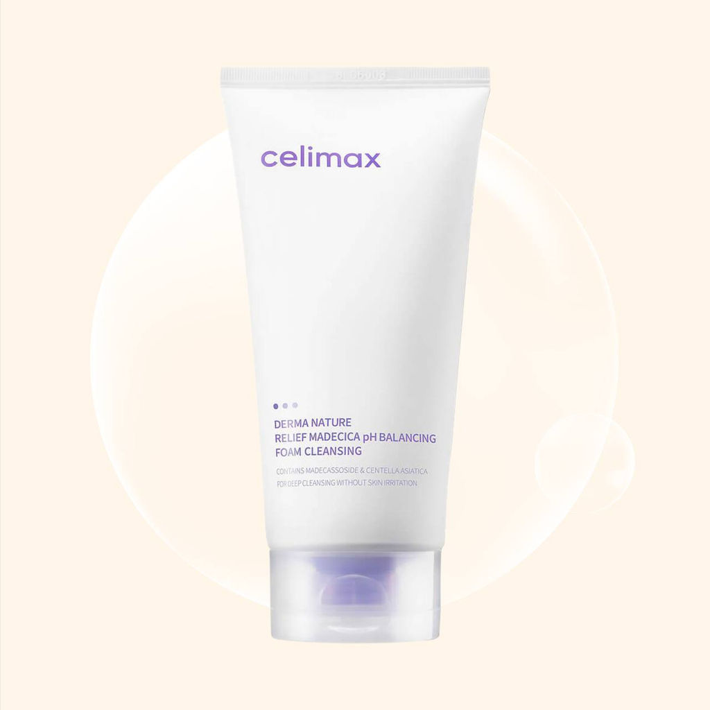 CELIMAX Пенка слабокислотная очищающая Derma Nature Relief Madecica pH Balancing Foam Cleansing (150 мл) фото 2
