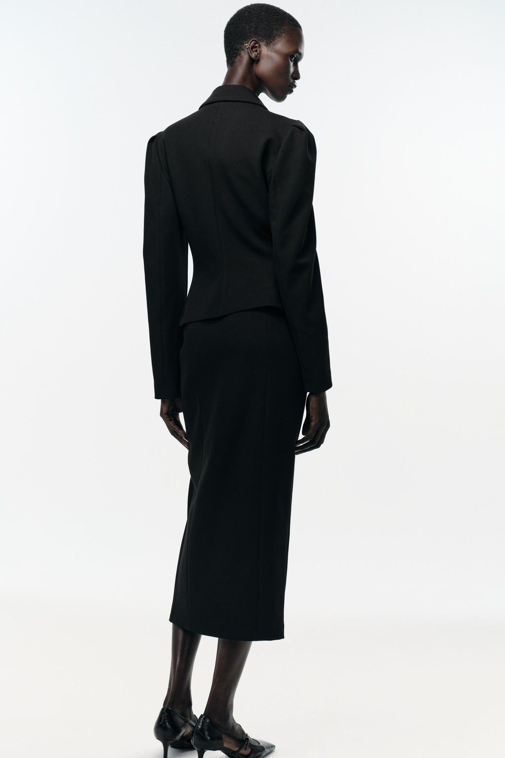MIDI PENCIL SKIRT WITH VENT - Zara фото 4