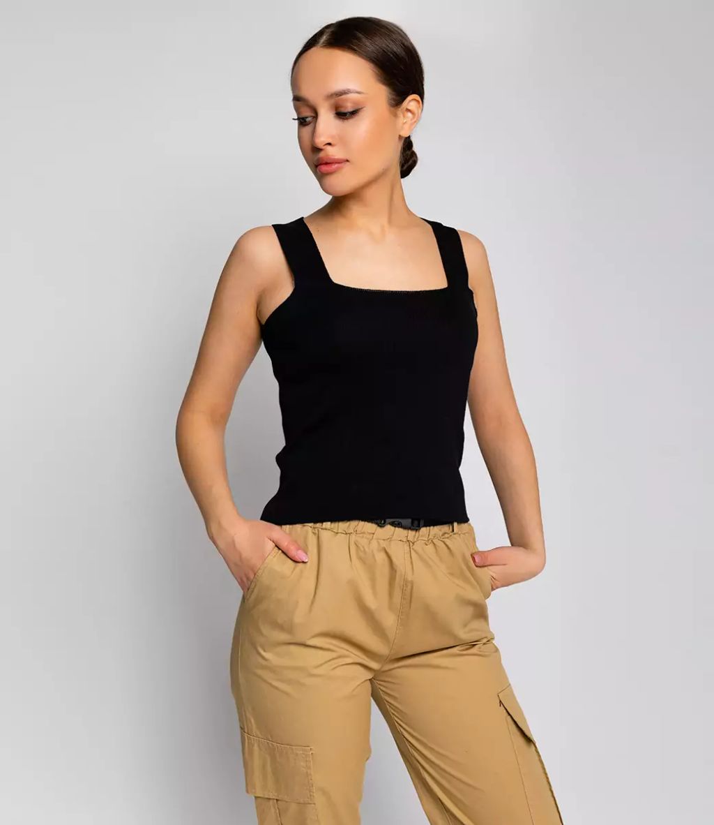 Топ #КТ82112, чёрный - Dommod фото 4