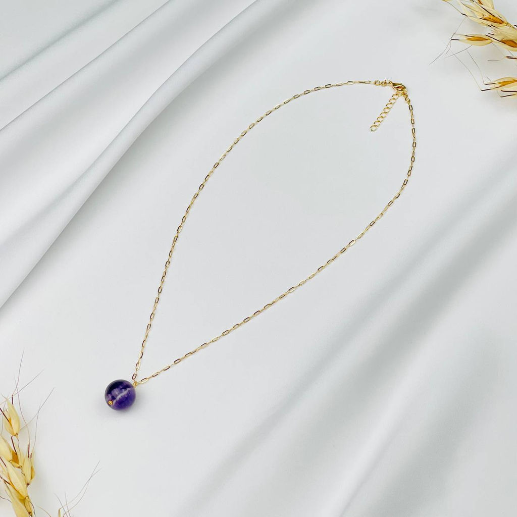 Кулон на цепочке из Аметиста 42 см +