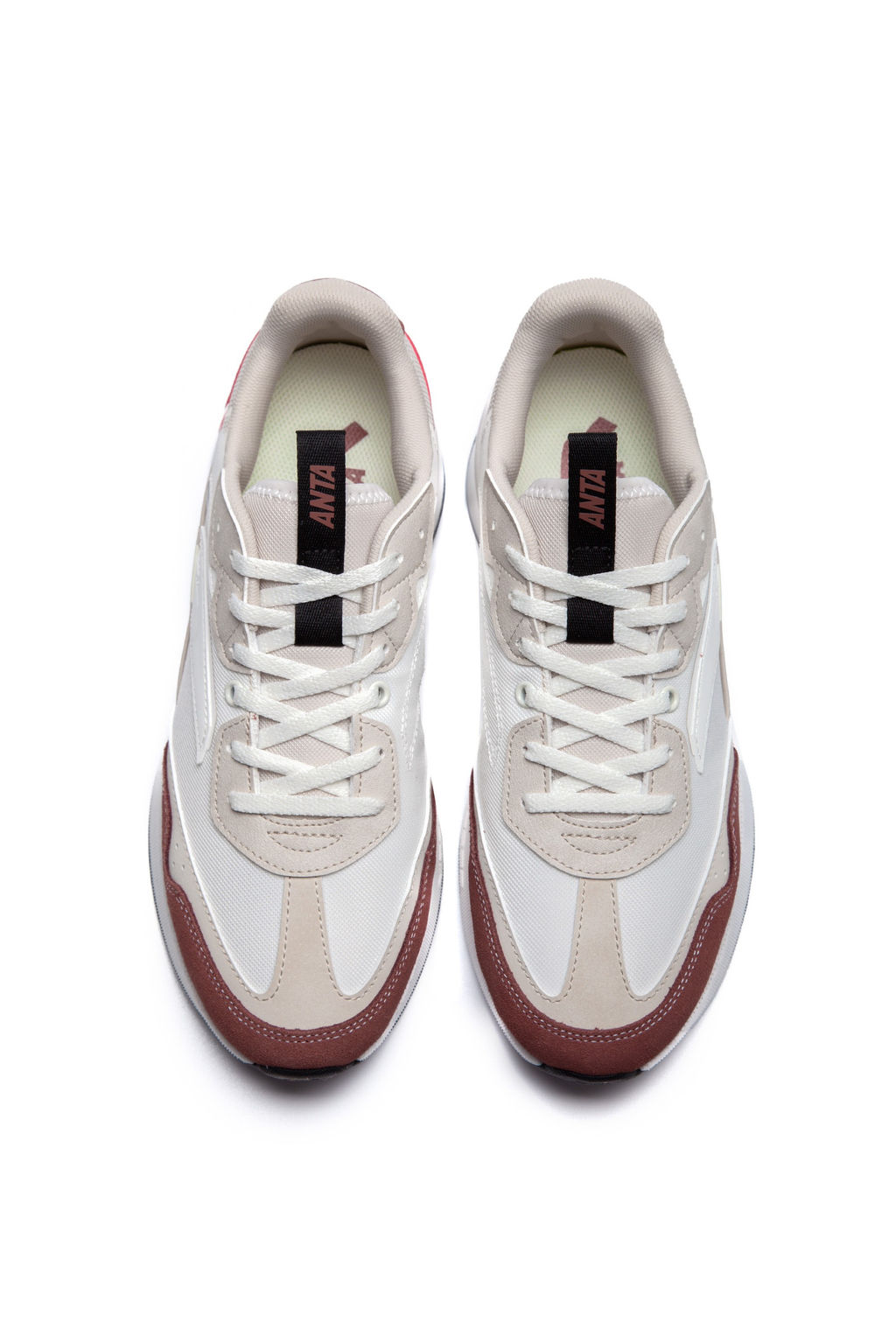 Повседневные кроссовки Anta HERITAGE Бежевый/Серый/Красный фото 3
