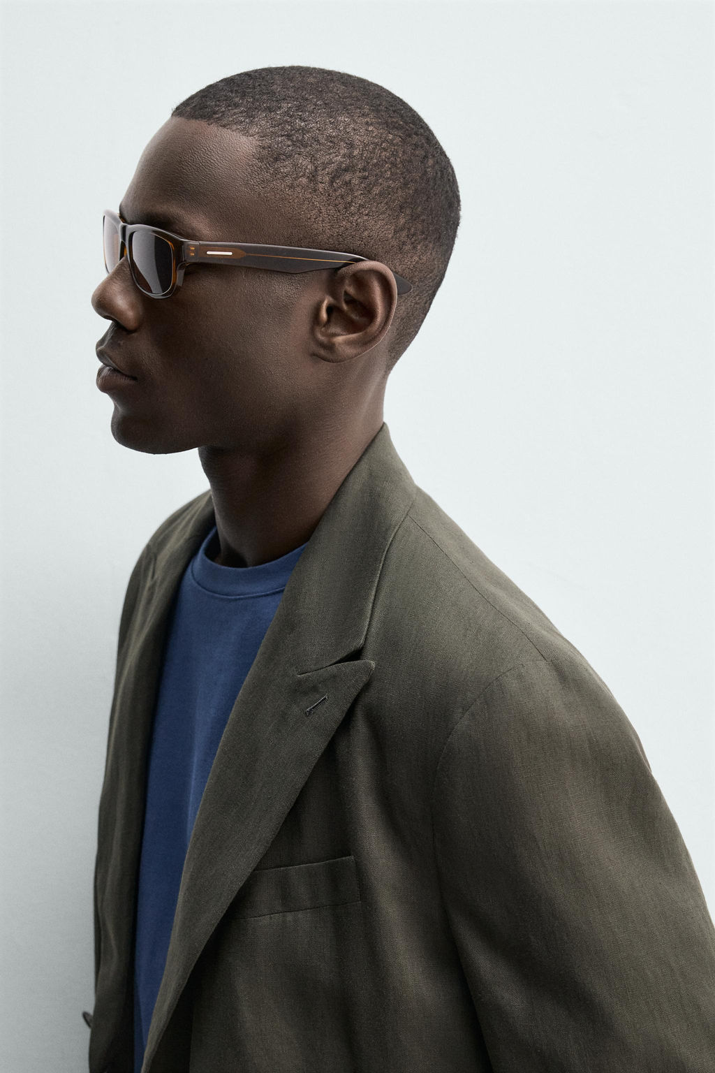 BLAZER CRUZADA 100% LINO / Khaki - Zara фото 5