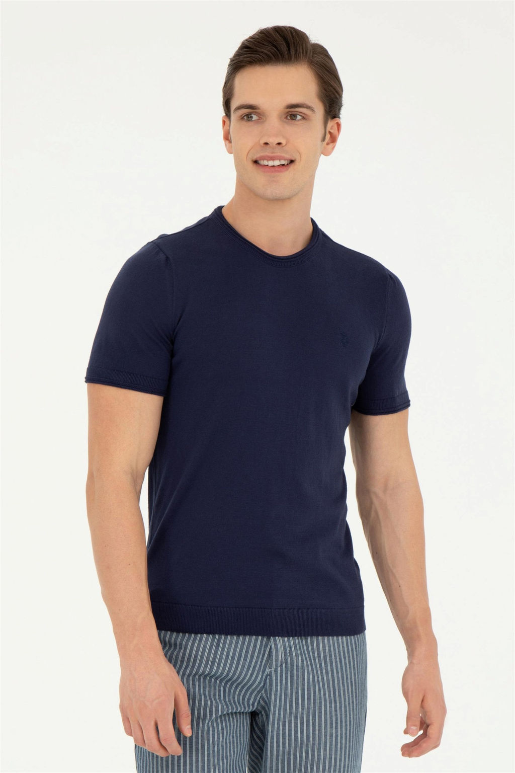 Мужской темно-синий свитер - U.s. polo assn фото 3