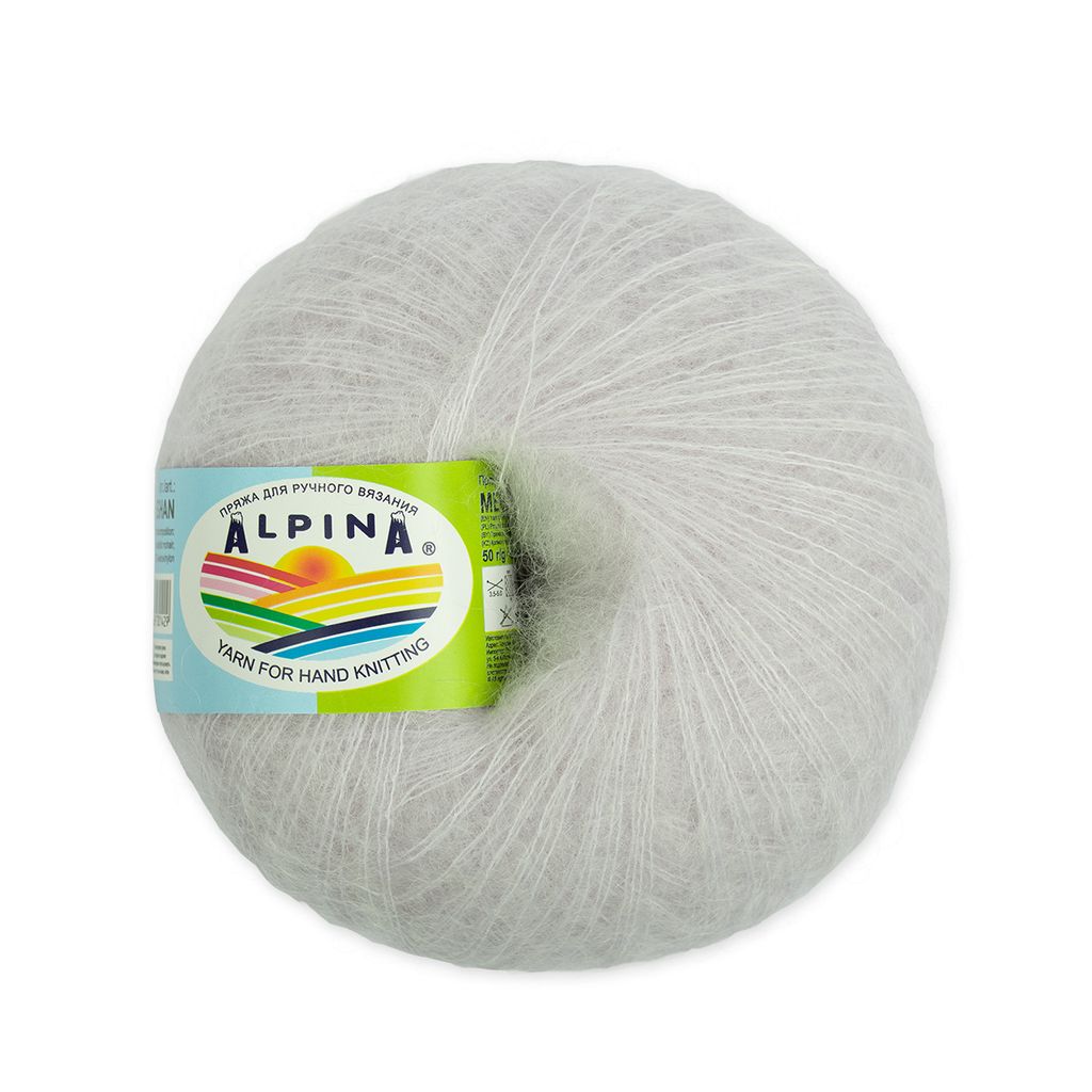 Пряжа ALPINA MEGHAN 73% кид мохер, 27% нейлон 4 шт. х 50 г 390 м  10 м