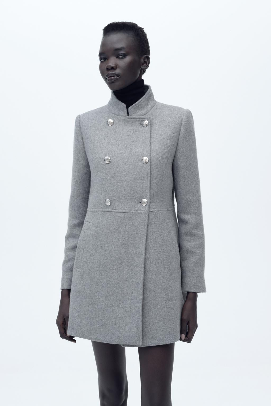 WOOL DOUBLE-BREASTED COAT - Zara фото 3