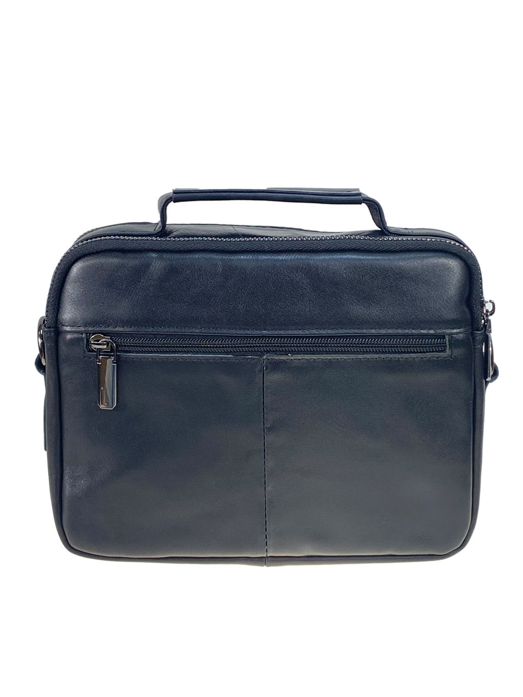 Сумка мужская из натуральной кожи, цвет черный - Greta фото 2