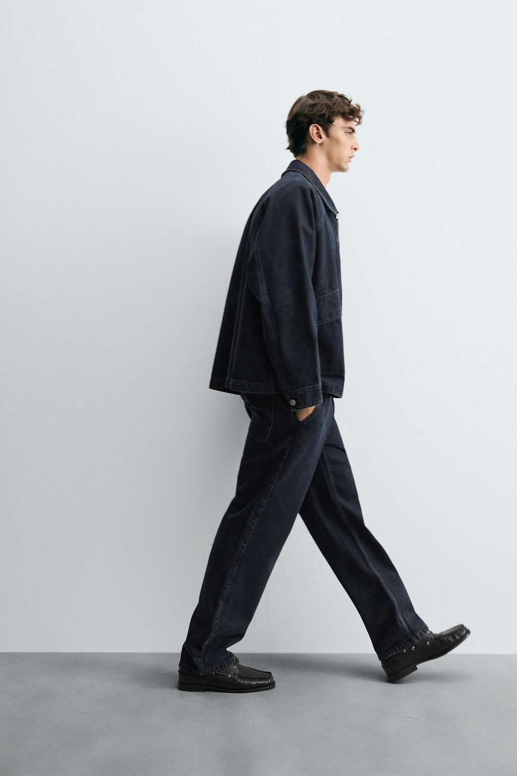 DENIM CHINO TROUSERS - Zara фото 6