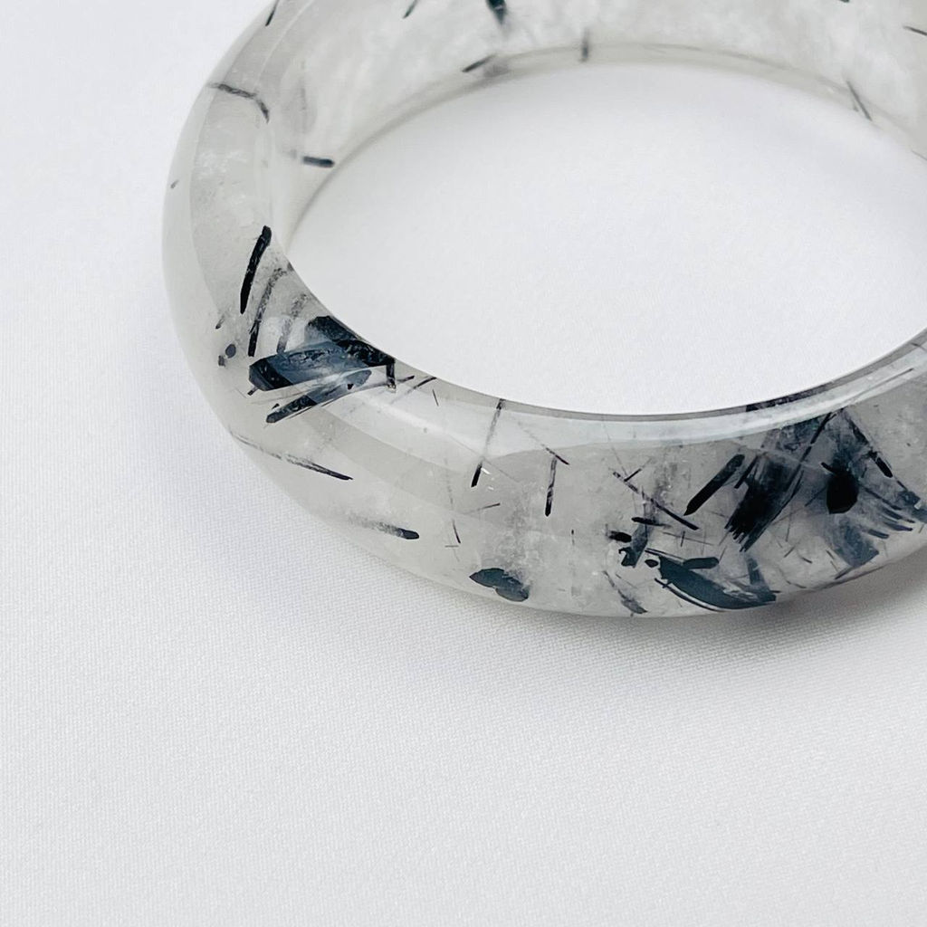 Браслет цельный из Кварца с включением Турмалина - Радуга самоцветов фото 3