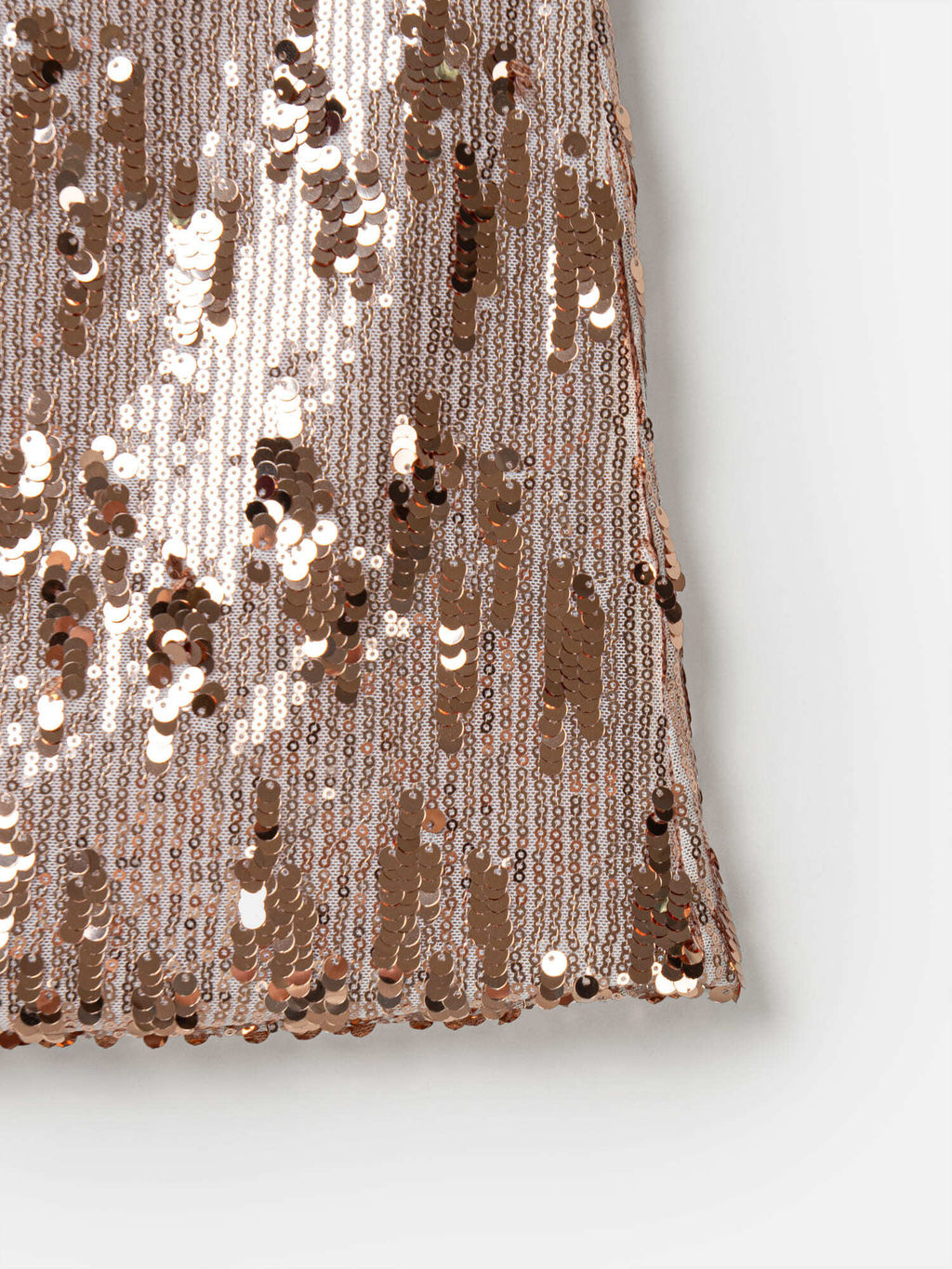 Платье с пайетками "Розовое золото"