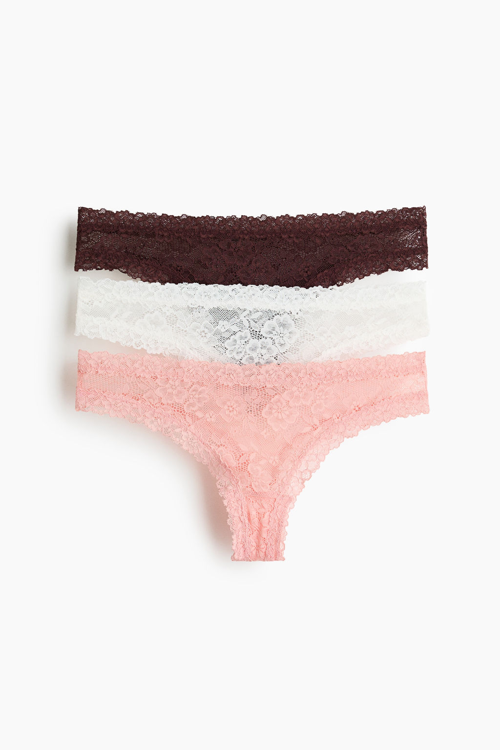 Pack de 3 bragas Brazilian de encaje - H&m фото 2