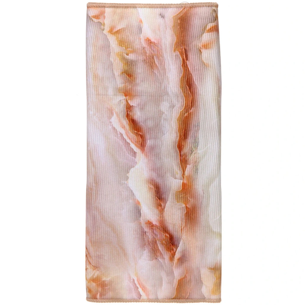 Коврик для сушки посуды 38*50см "Мрамор" оранжевый