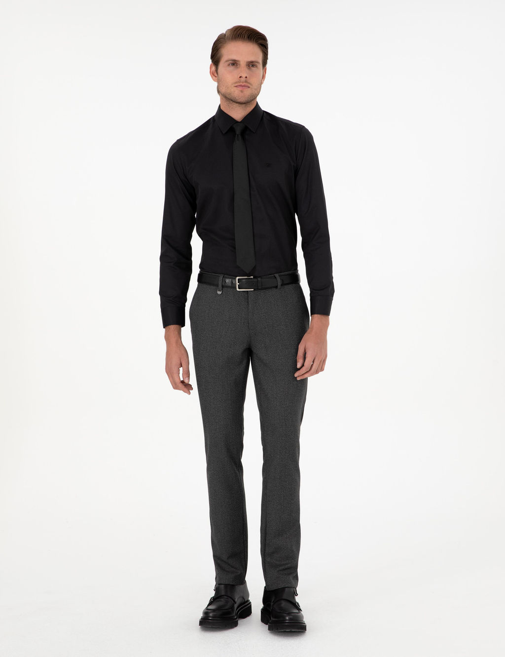 Antrasit Slim Fit Kuma_ Pantolon