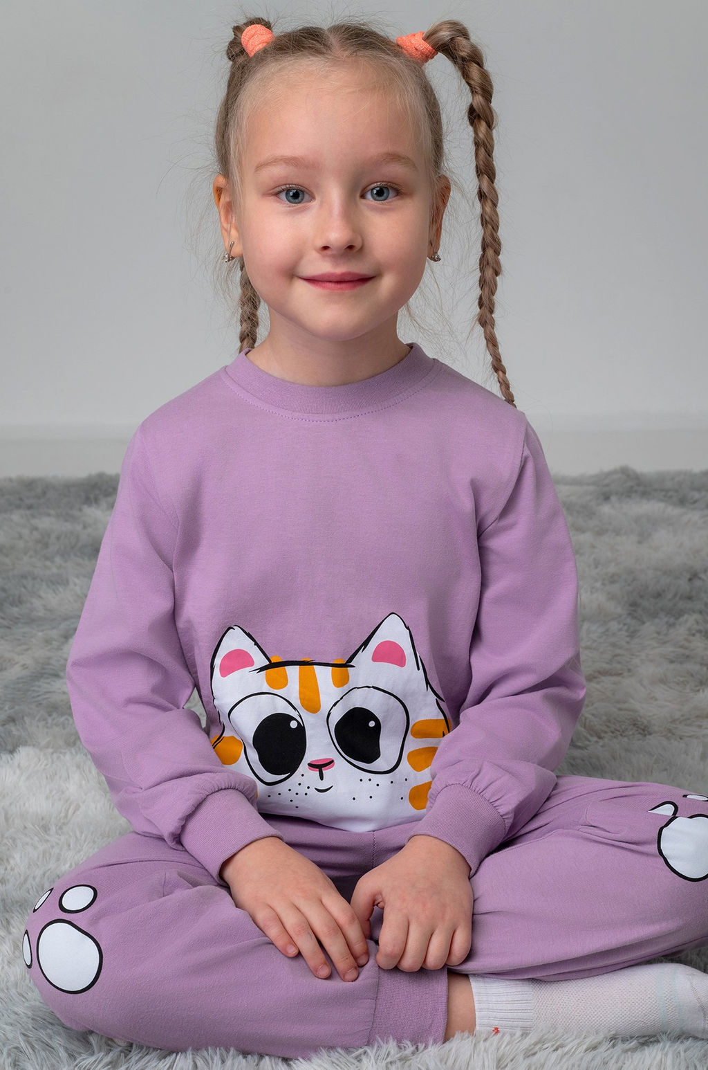 Хлопковая пижама для девочки Bonito  фото 10