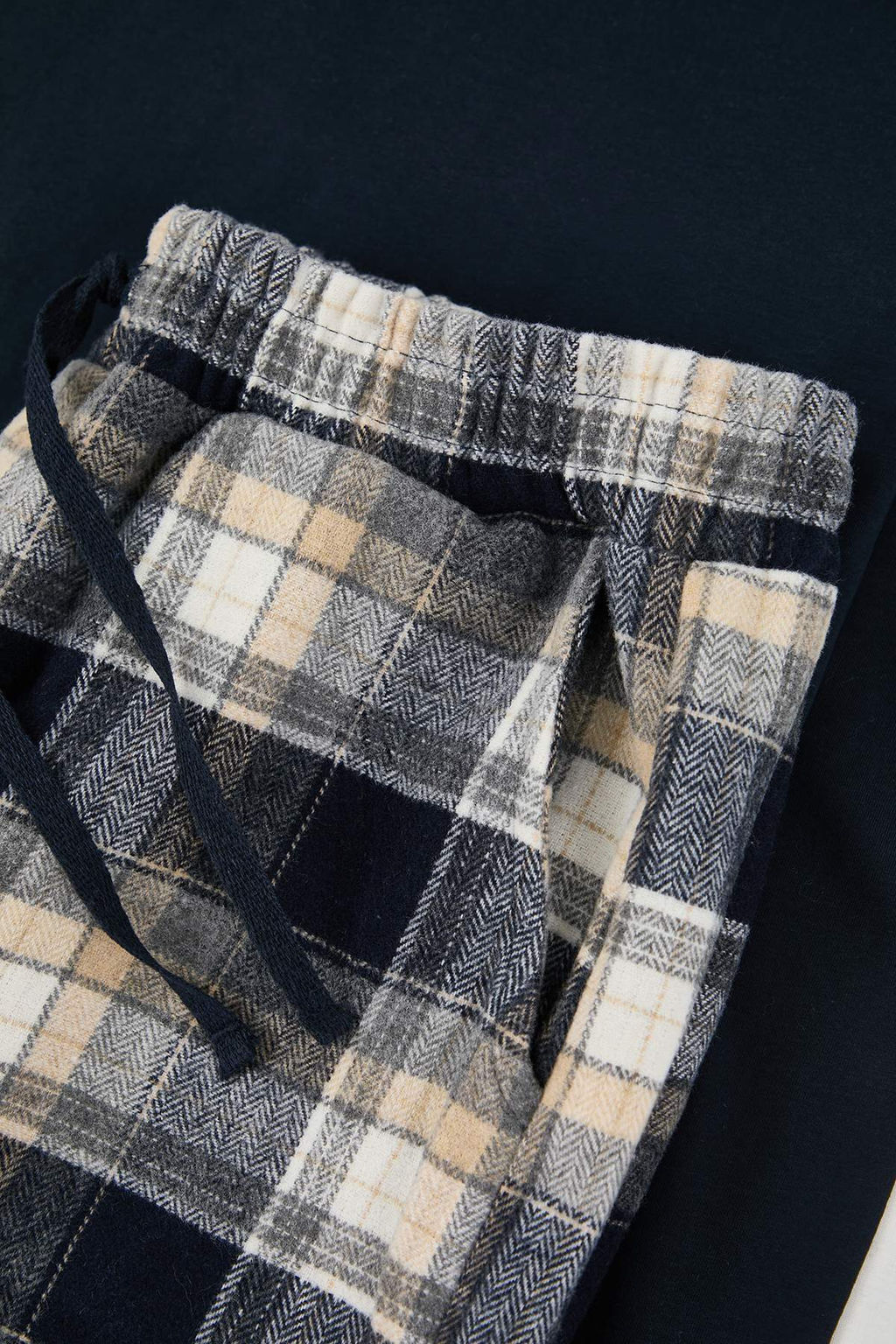 Kahverengi Regular Ekose / Kareli Homewear Pijama Tak?m? TMNAW26PT00061 - Trendyolmilla фото 6