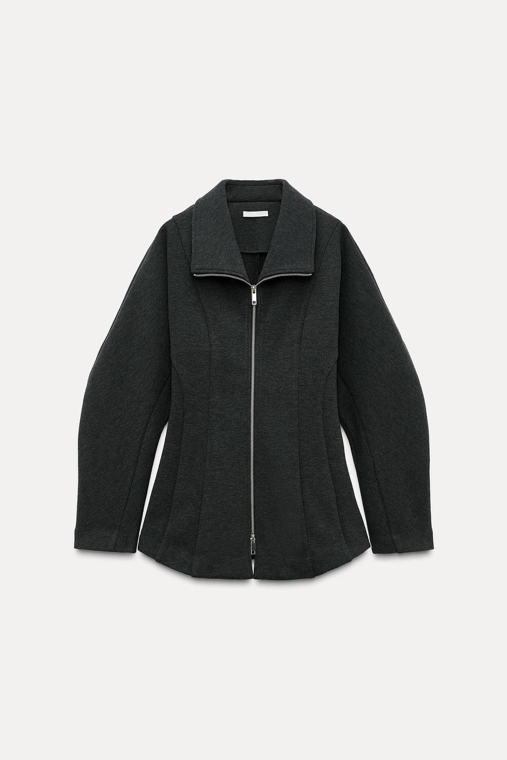 FITTED JACKET WITH BALLOON SLEEVES - Zara фото 5