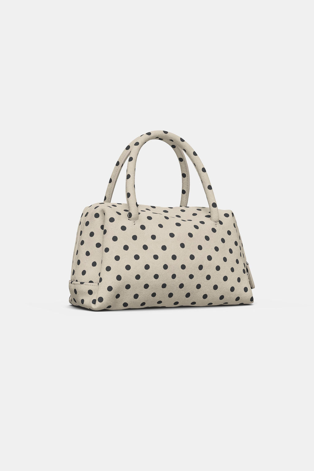 PRINTED SPLIT SUEDE BOWLING BAG - Zara фото 7