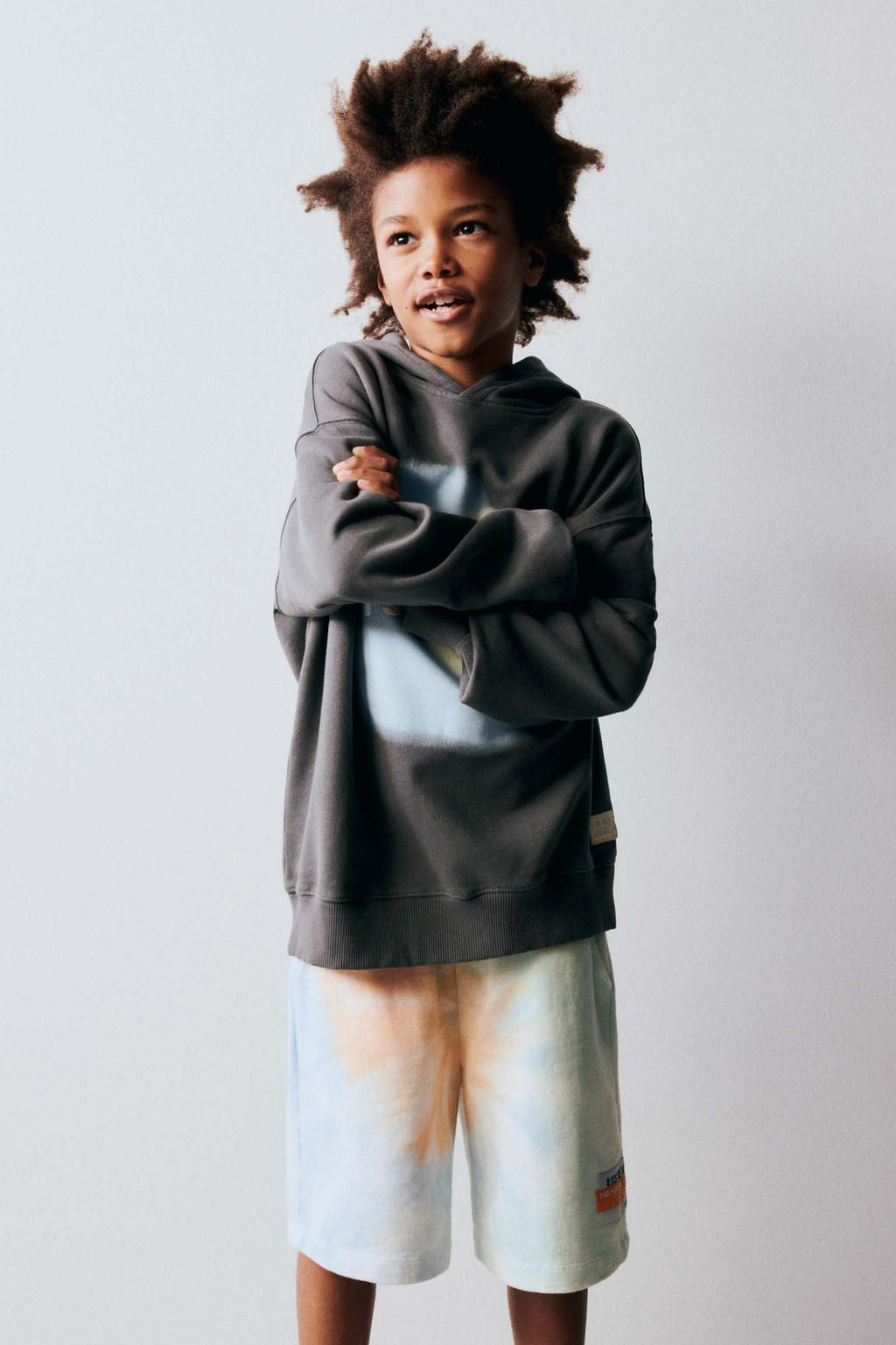 FADED-EFFECT HOODIE