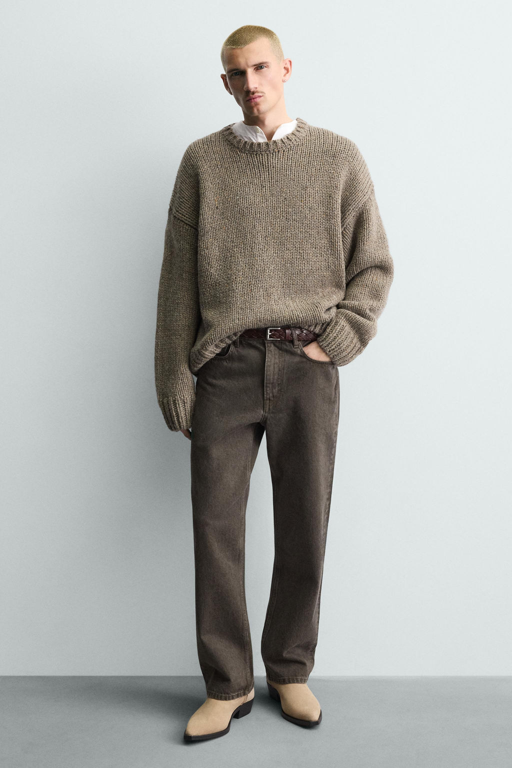 LEATHER HARNESS BOOTS - Zara фото 2