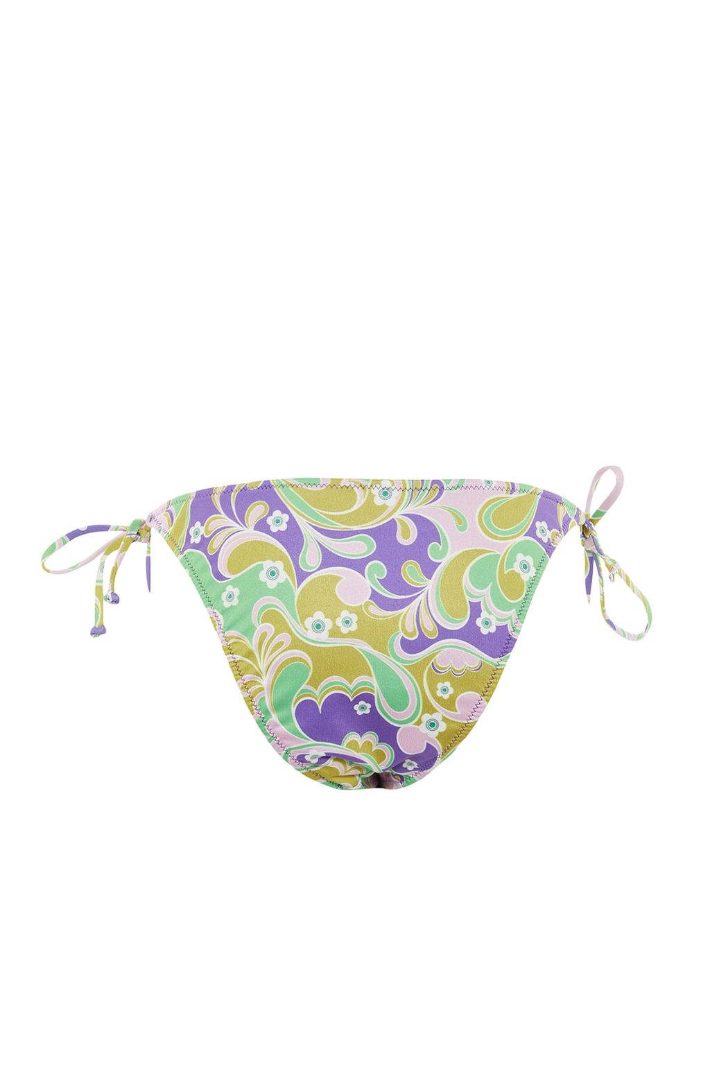 Soyut Desenli Baglamal? High Leg Bikini Alt? TBESS23BA00089