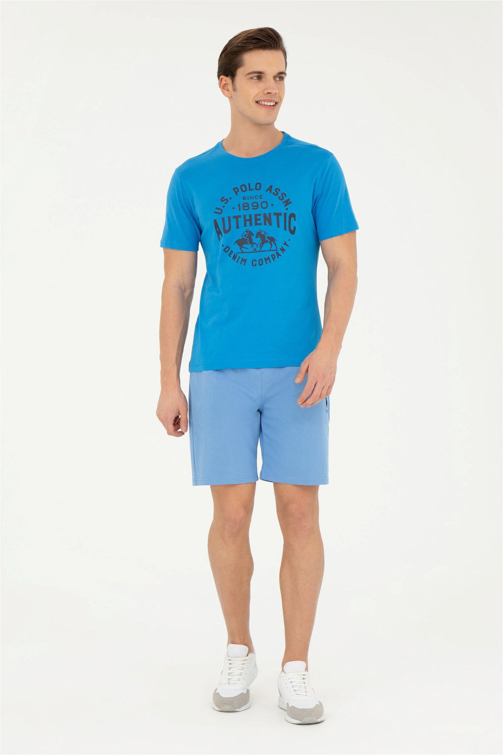 Мужские темно-синие вязаные шорты - U.s. polo assn фото 3