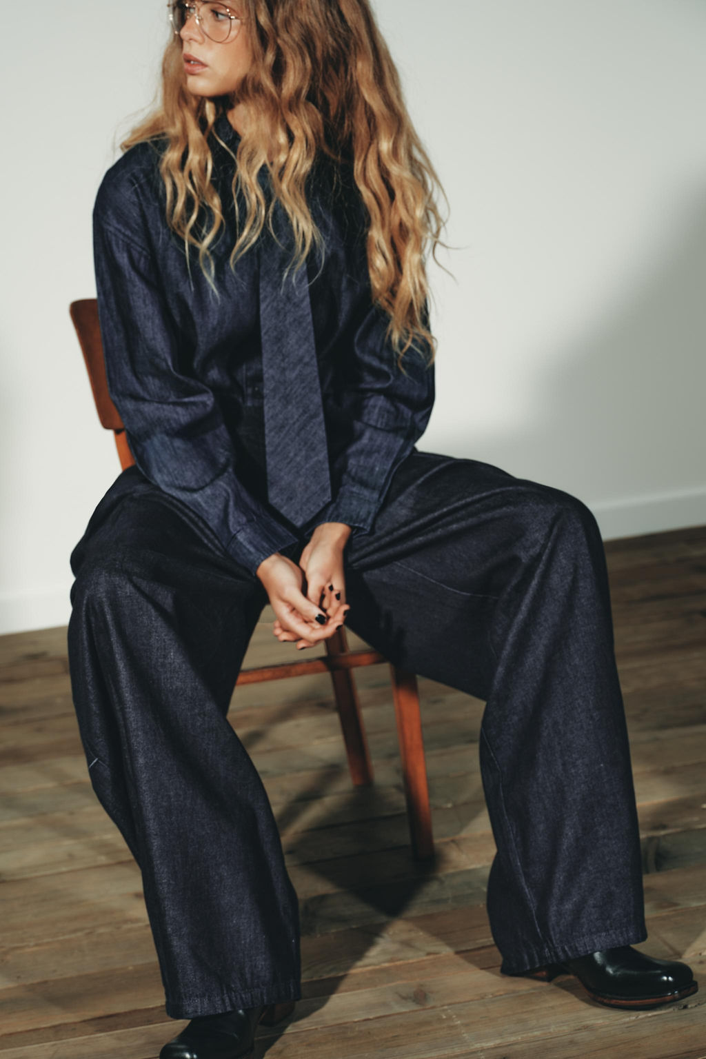 TRF DENIM TIE BODYSUIT - Zara фото 4