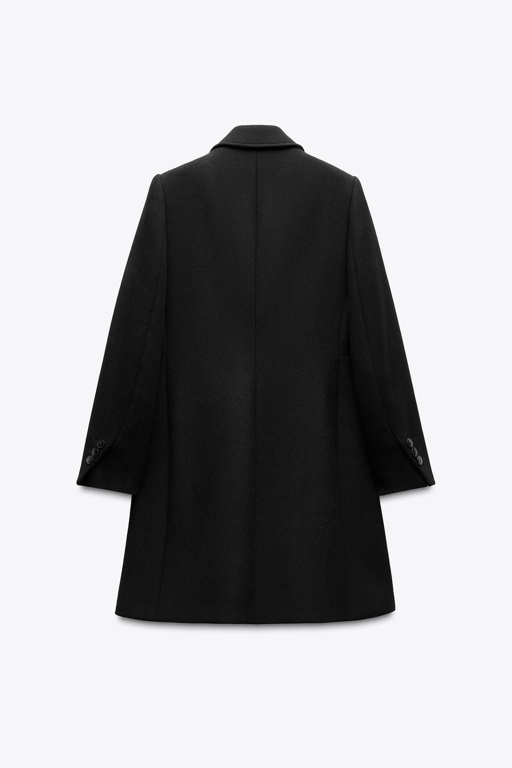 WOOL BLEND DOUBLE-BREASTED COAT - Zara фото 3